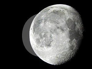 Lunar Moon Phase Waning Gibbous at 92% visible