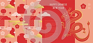 Lunar new year , Chinese New Year 2024 , Year of the Dragon.