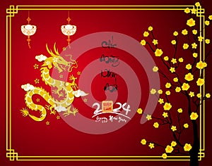 Lunar new year, vietnamese new year, Chinese New Year 2024 , Year of the Dragon