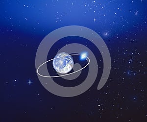 Lunar Orbit Around the Earth photo