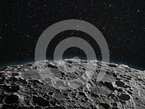 Lunar surface photo