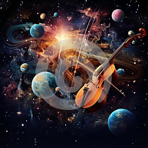 Lunar Symphony: Celestial Orchestration of Planets and Stars