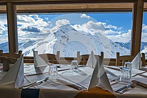 Lunch in the alps
