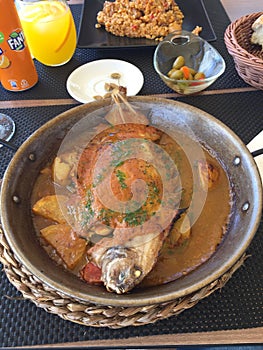 Lunch in Barcelona, fresh fish photo