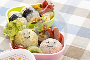 Lunch box for Japanese children,