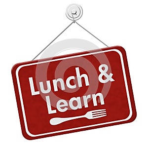 Lunch and Learn Sign photo