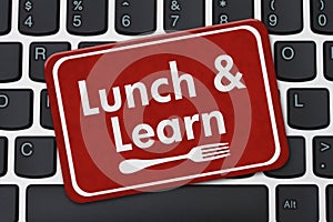 Lunch and Learn Sign photo