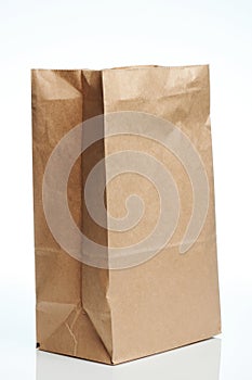 Lunch paper bag isolated