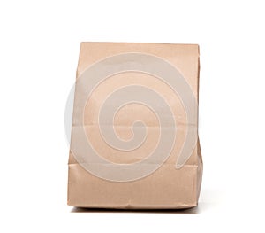 Lunch Paper bag isolated on a white background