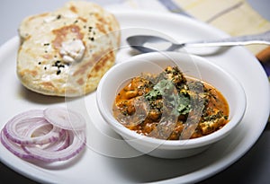 Lunch plate for north indian punjabi