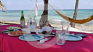 Lunch time in Saona Island