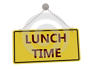 Lunch time sign