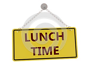 Lunch time sign photo