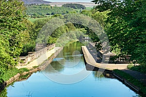 The Lune Aqueduct that carries the Lancaster Canal.