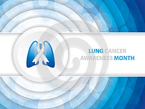 Lung Cancer Awareness Month Background
