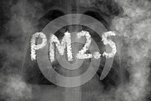 Lung disease from PM2.5 pollution