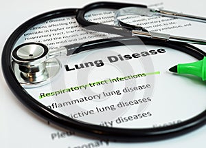 Lung Disease and Respiratory tract infections