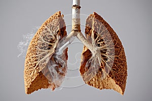 Lung and smoke bad habit and lung cancer issue