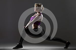 Lunge exercises for hips, buttocks and spine