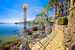 Lungomare coast famous walkway in Opatija