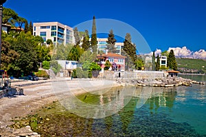 Lungomare famous waterfront walkway in Opatija view photo