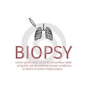 Lungs Biopsy flat icon