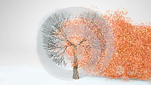 Lungs of the Earth. Tree in the shape of Lungs. Eco Concept