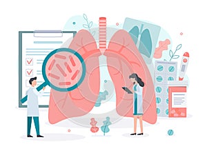 Lungs health concept