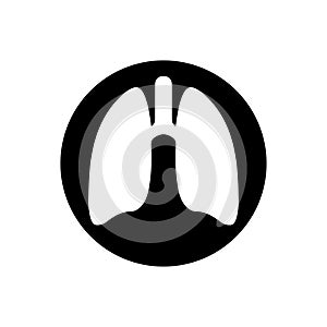 Lungs icon vector design trendy