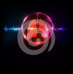 Lungs in the round shape