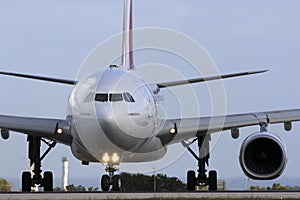 Luqa, Malta - 28 November 2015: Emirates A330.