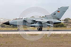 Luqa, Malta 25 September 2014: German Tornado