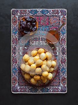 Luqaimat - traditional sweet dumplings of UAE.