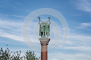 Lur Blowers Monument Column - Copenhagen, Denmark