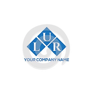 LUR letter logo design on white background. LUR creative initials letter logo concept. LUR letter design.LUR letter logo design on