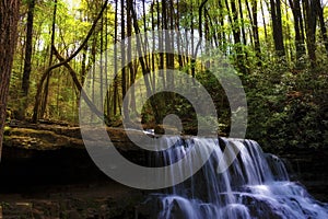 Lural Run Waterfalls in Tennessee