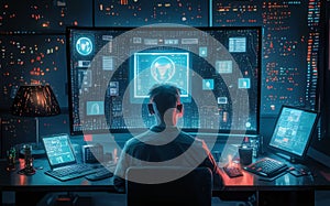 Lurking Data Breacher computer user