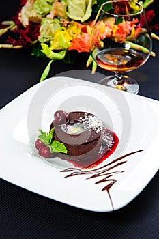 Luscious chocolate dessert