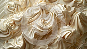 gourmet cream swirls, luscious cream swirls, a tasty touch for desserts or confections photo