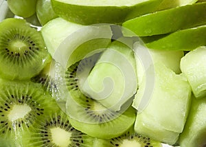 Luscious Lime Green Cut Fruit