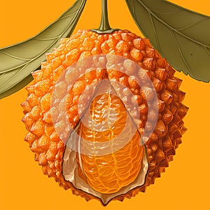 Luscious Orange Fruit Illustrated