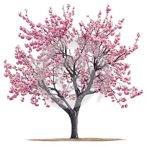 Lush Cherry Tree in Bloom