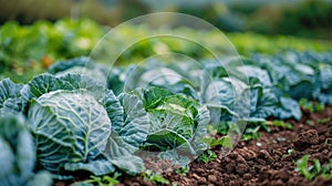 Lush Field of Green Leafy Plants