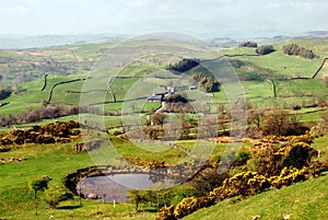 Lush green countryside, English Lake District