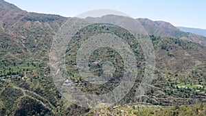 Lush Green Himalayan Serenity: Rural Area in Tehri Garhwal, Uttarakhand, India