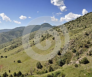 Lush green mountains by Morrison Colorado