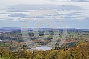 Lush Landscape with Lake and Hills