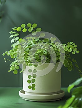 Lush Maidenhair Fern in a matte pot