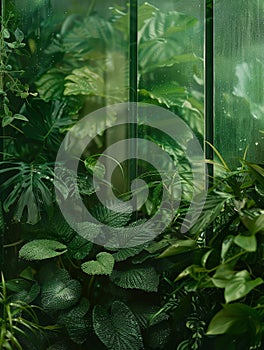 Lush Tropical Greenhouse Foliage