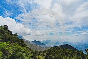 LUSHAN mountains and clouds